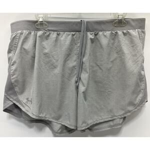 Under Armour women Running short Fly By 2.0 Wolf Gray Super-breathable size XL